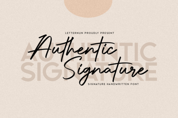 Authentic Signature: A Font That Breathes Life Into Your Creations