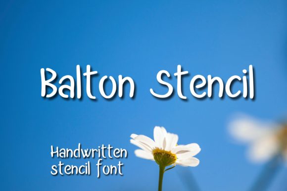 Balton Stencil: A Handwritten Font for Digital Design