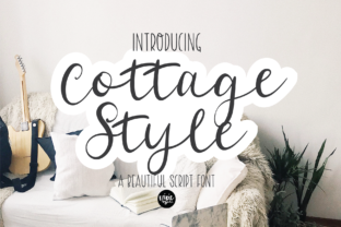 Cottage Style: A Script Font for Editorial Elegance