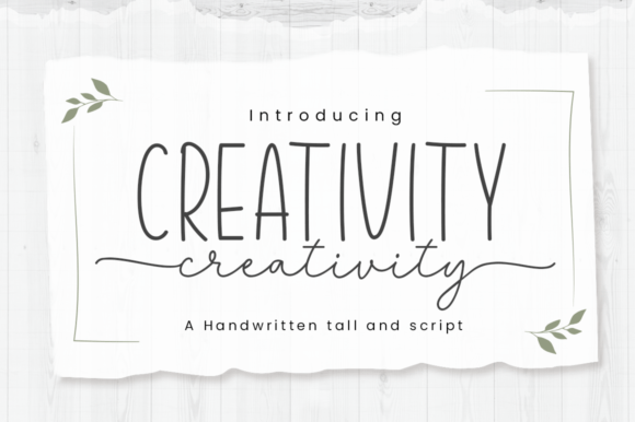 Creativity: A Versatile Handwritten Font for Editorial Design
