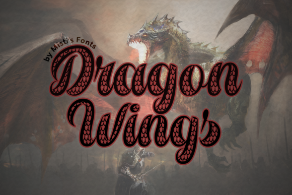 Dragon Wings: A Script Font for Fantasy Campaigns