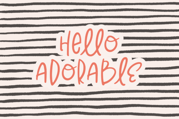 Hello Adorable: A Playful Handwritten Font for Branding