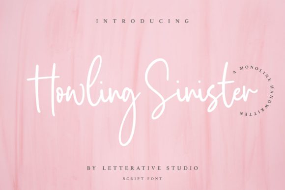 Howling Sinister: A Script Font for Digital Design Excellence