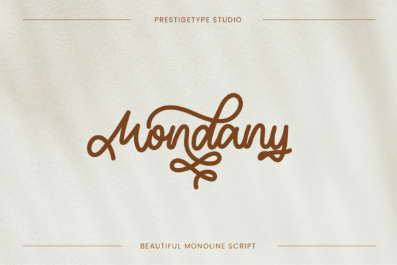 Monoline Script Font for a Smaller Brand’s Big Impact