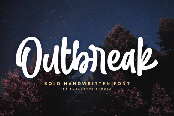 Outbreak: A Script Font That Adds Personality to Your Campaigns