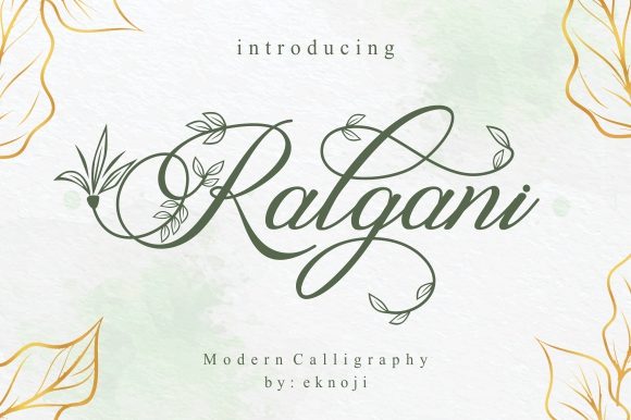 Ralgani: A Romantic Handwritten Font for Branding and Design