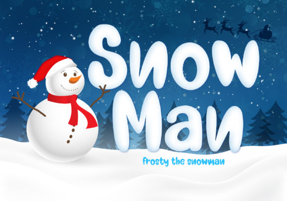 Snow Man: A Versatile Display Font for Digital Design