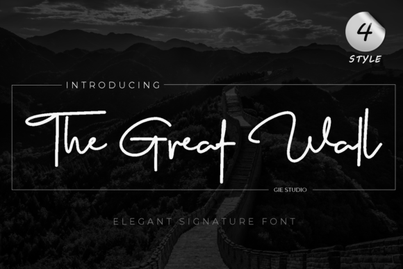 The Great Wall: A Script Font for Editorial Elegance